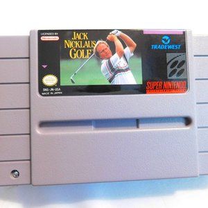 Super Nintendo Jack Nicklaus Golf Video Game
